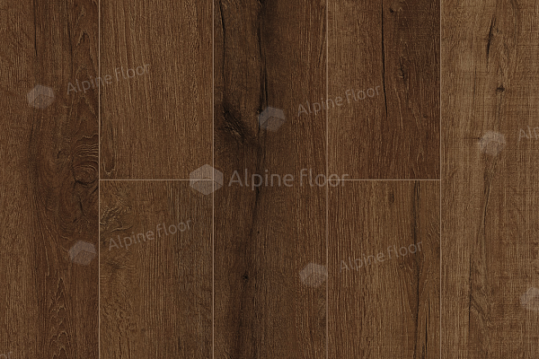 Каменный SPC ламинат Alpine Floor Premium XL Дуб Шоколадный